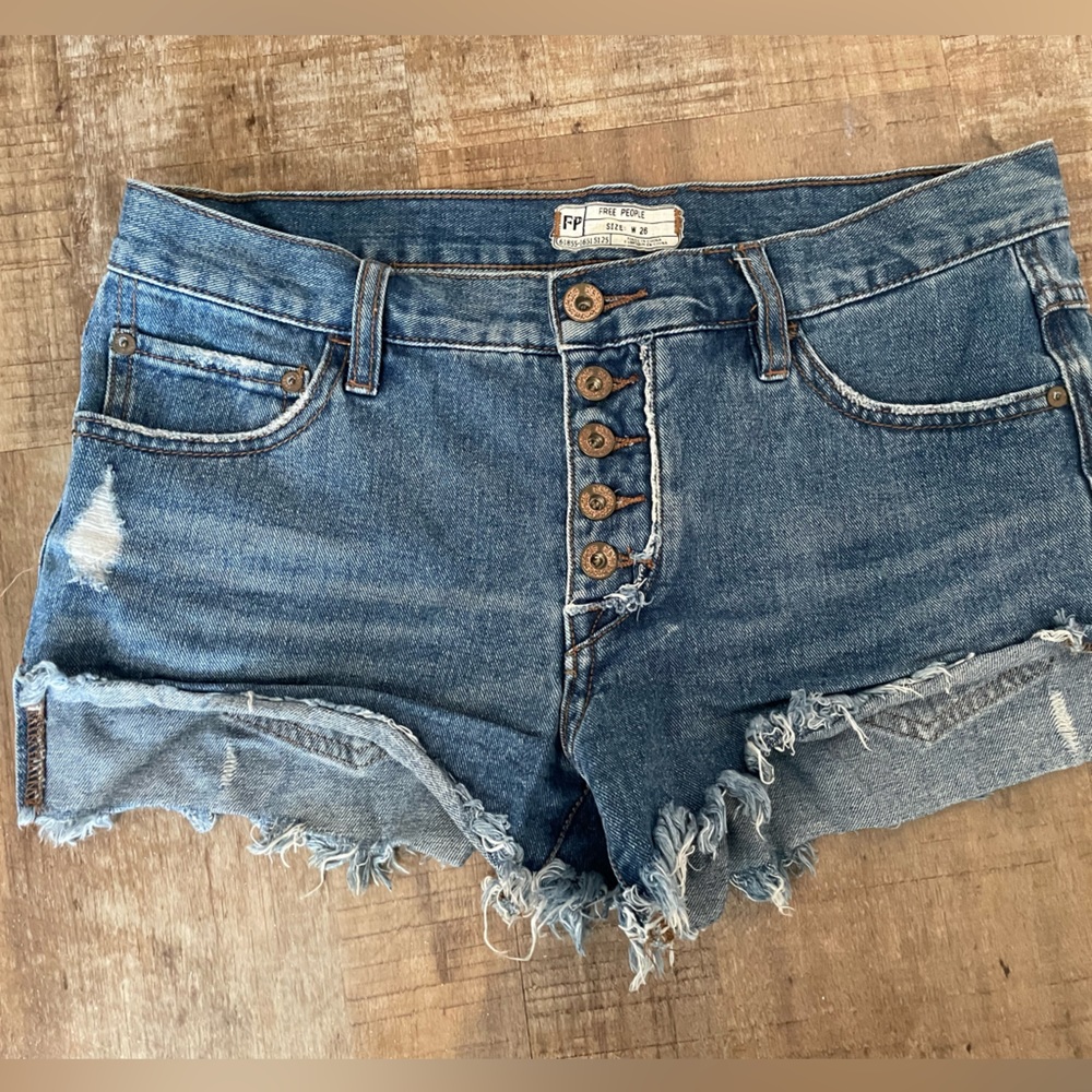 Free people denim shorts